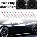 1Pc Waterproof Car Paint Pen Auto Tyre Tire Tread CD Wheel Painting Permanent Pen Car Metal Rubber Marker Auto Tire Mark Oi N4K3. 