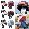 Universal Waterproof Motorcycle Mobile Phone Holder Shockproof Cartoon Sunshade Phone Bracket Small Helmet Rider Phone Stand for Motorcycle Accessories. 
