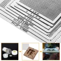 KOGEEK 8pcs Mini Universal BGA Direct Heat Stencils Set Reballing Acessories 0.3mm 0.35mm 0.4mm 0.45mm 0.5mm 0.55mm 0.6mm 0.76mm. 