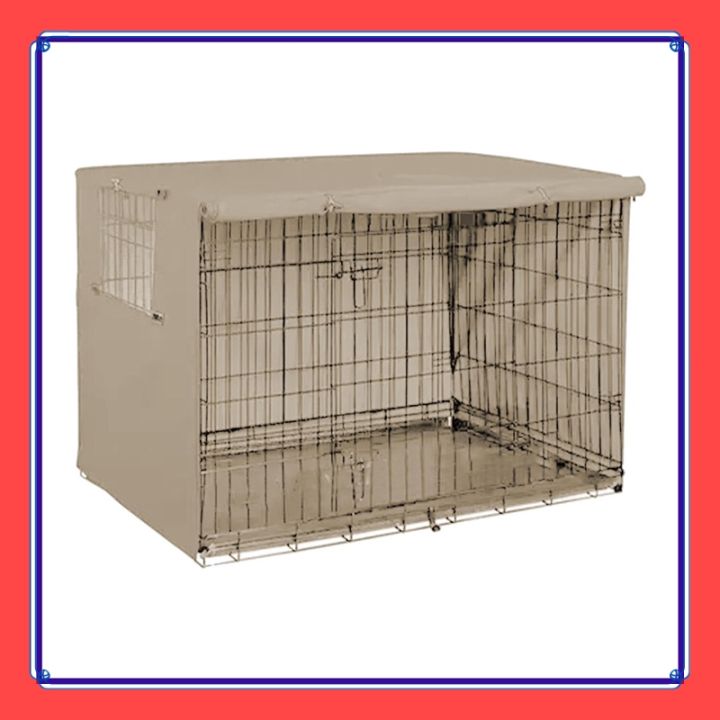VibeVendor Dog Cage Cover Dog Kennel Cover Pet Crate Cover Windproof Dog Kennel Cover Waterproof Dog Cat Cage Cover gelaoph