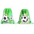 Football non-woven drawstring bag backpack kids travel school decor gift bags. 