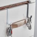 Multifunctional Hanging Rod Single Hook Space Aluminum Radiator Cabinet Door Back Holder Bathroom Towel Small Hooks. 