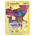 【New Arrivals】【New Arrivals】Pokemon VMax Series Fighting Game Gold Cards Metal Pikachu Pokemon Cards Charizard Sylveon Gift Kids Game Collection Cards. 