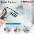 iFlashDeal Bidet Spray Bathroom Toilet Handheld Bidet Sprayer for Shower Diaper Cleaner Hand Held Sprayer Water Spray Cleaning Hygienic Nozzle ABS Shell Adjustable Water Pressure. 
