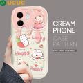 UCUC for Infinix Smart 9 Hot 50i Back Cover Cute Penguin Cream Texture Wavy Edge Soft Silicone Phone Case. 