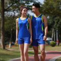 Track Suit Suit Men's and Women's Quick-Drying Sports Suit Competition Training Vest Student Marathon Running Slim Fit Clothes. 