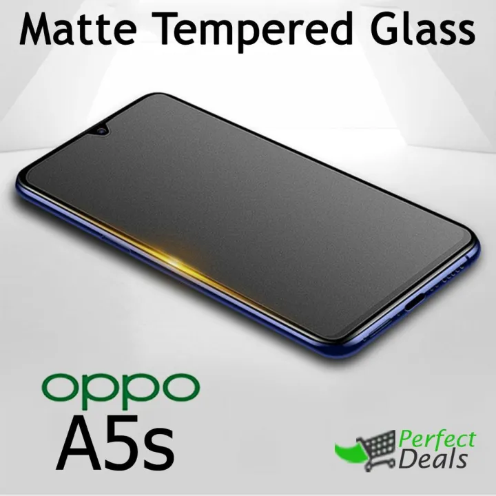 OPPO%20A5s%20Matte%20Tempered%20Glass%20Screen%20Protector,%20Full%20Cover,%209H%20Hardness,%20Anti-Glare%20-%20Image%202