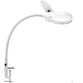 Illuminating Magnifier High Magnifiion 8X 15X Magnifying Glass with Led Lights Table Clamp Lamp. 