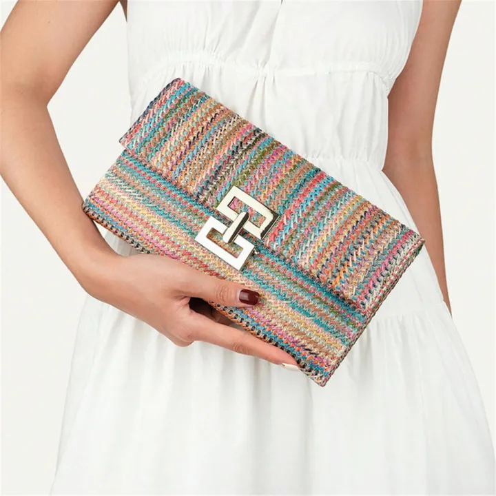 Straw%20Straw%20Clutch%20Trendy%20Beach%20Bag%20Woven%20Purse%20for%20Summer%20Weddings%20Beach%20Outings%20Casual%20Events%20Fashion%20Lovers%20Vacation%20Essentials%20-%20Image%204
