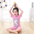 bellylady irl Kid Jumpsuit wear Cartoon Fast Dry Short Sleeve Surfing Beachwear for 3-12Y. 