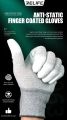 Gloves Anti-static Gloves Electronic Working Gloves PU Coated Finger Protection For Computer Phone Repair. 