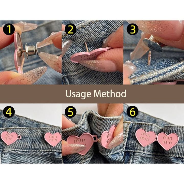 2%20pairs%20DIY%20Tightening%20Waistband%20Tightening%20Waist%20Pin%20Adjustable%20Clothes%20Accessories%20Small%20Waist%20Artifact%20Alloy%20Waistband%20Clip%20Women%20-%20Image%202