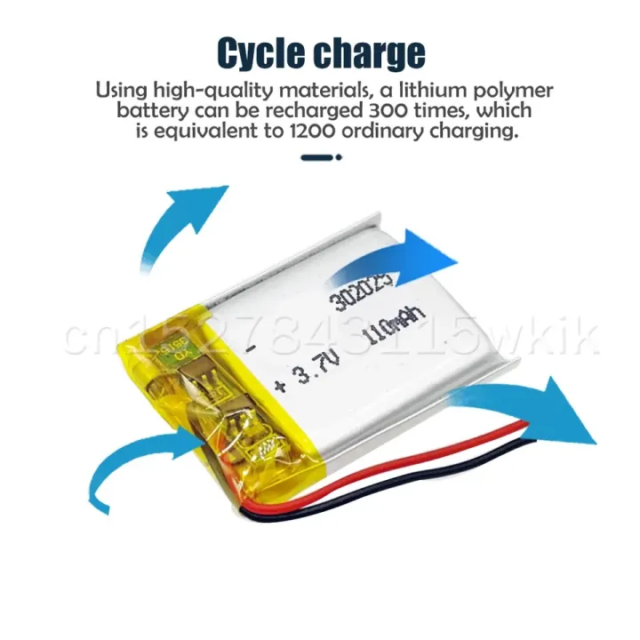 302025%203.7v%20100mAh%20Li-ion%20Li-Po%20Cells%20Lithium%20Polymer%20Rechargeable%20Battery%20For%20Bluetooth%20GPS%20MP3%20MP4%20Recorder%20-%20Image%203