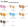 OQ BOGA 16 Colors Flower Frame Anti UV Kids Sunglasses Children Outdoor Eye Protection Full Rim Sun Glasses. 