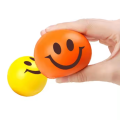 Stress Relieve Ball | Smiley Face Stress Reliever Soft Ball | Orange Smile Emoji Squeeze Balls Perfect for Hand Exercise, Playing & Mind Relaxer | Sponge Toy Ball for Kids and Adults - SOFTA Exercise Smiley Ball - Orange. 