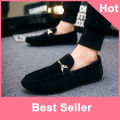 【BestGO】White Flat Canvas Shoes for men New British Leisure Fashion Casual Shoes for men Lazy Shoes Loafers for men. 