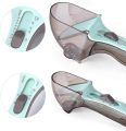 Adjustable Measuring Cups and Spoons Set Large Tablespoon & Small Teaspoon - Metric ML,OZ and Cup - Magnetic Plastic Spoon Measurements for Solid/Powder/Liquid (2 Pieces). 