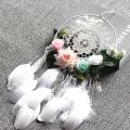 Dream Catcher DIY Decorative Pendant Flower Dream Catcher Wall Hanging Decoration Wedding Decor Dreamy Girl Room Decoration Gift. 