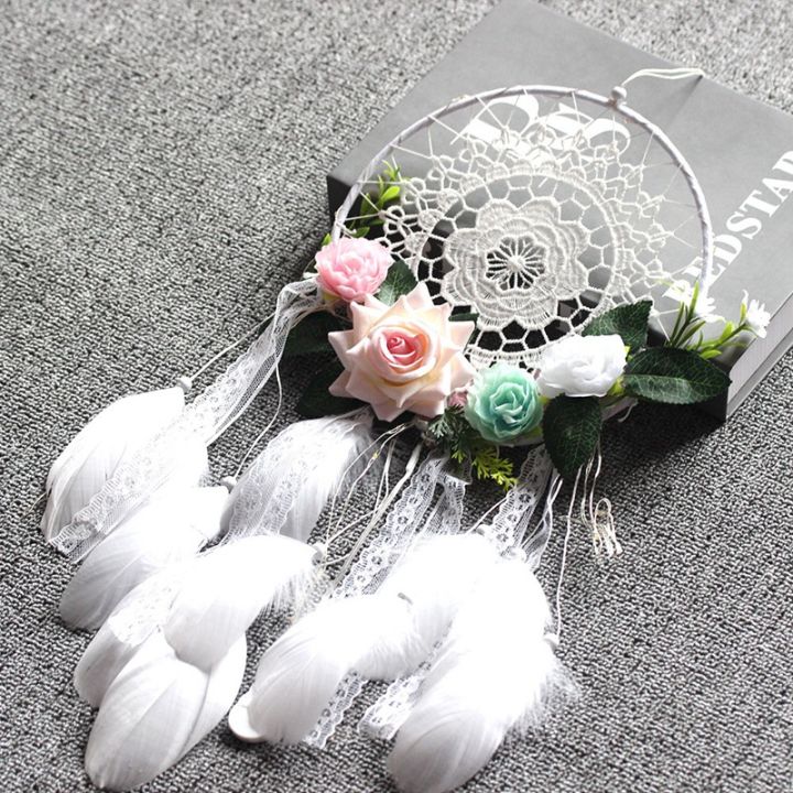 Dream%20Catcher%20DIY%20Decorative%20Pendant%20Flower%20Dream%20Catcher%20Wall%20Hanging%20Decoration%20Wedding%20Decor%20Dreamy%20Girl%20Room%20Decoration%20Gift%20-%20Image%205