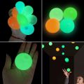 Luminous Decompression Sticky Balls/ Novelty Squeeze Ball Stress Relief Toys/ Kid Party Top-sucking Ball Games. 