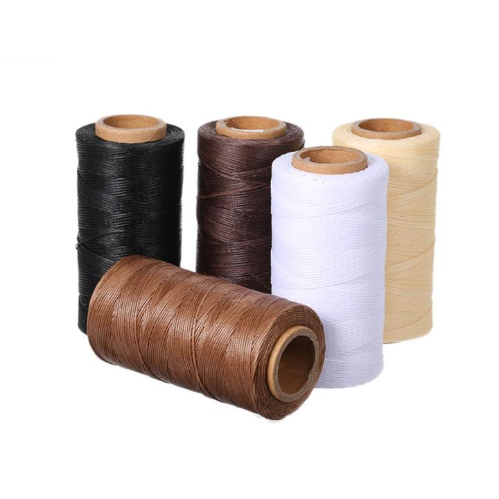 260m 150D 0.8mm Leather Sewing Hand Stitching Waxed Thread String Cord for Leather DIY Crafts