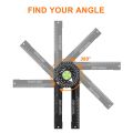 Woodworking Scale Mitre Saw Protractor 360° Angle Ruler Angle Finder Measuring Instruments Digital Inclinometer Gauge Tools. 