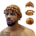 Yfashion Men Turban Hat Vintage Twist Head Wraps Sleep Hat Sunscreen Satin Lined Beanie Cap For Dance Club Dating. 
