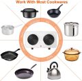 Hot Plate Double Burner Electric Hot Plate For Flexible Precise Table Top Cooking Electric Coil Hot Plate Stove Electric Heater Stove Hot Cooker Plate Induction Cooker Multifunctional Kitchen Appliance 3000W Stainless Steel Body. 