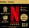 Netflix 6 Month 4K UHD. 