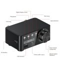 50W + 50W 100W Bluetooth 5.0 Amplifier Digital Audio Amp Black. 