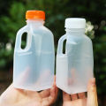 Kitchen accessories 1PC 320/500ml Transparent Kids Water Bottle Plastic Juice Bottle PET Milk Beverage Bottle With Lid Camping Hiking Drinkware JUE. 