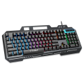 T-Wolf T16 Mechanical Feel Keyboard USB Wired RGB Backlight with Aluminium Metal Plate Gaming Keyboard. 