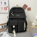 Large Capacity Junior High School Student Backpack Lightweight And Minimalist Travel Bag Canvas Backpack. 