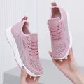 Autumn New Fly Mesh Hollow Sneakers Women's Breathable Old Beijing Cloth Shoes Women's Shoes Women's Summer Mom Shoes. 