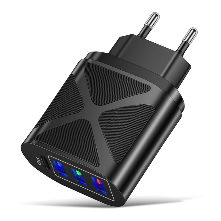 KOKKO%20Mobile%20Phone%20%20Charging%20%20Head%20Fireproof%20Material%203.1A%20Multi-port%203USB+PD%20Type-c%20Mobile%20Phone%20Charger%20-%20Image%202