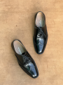 Men’s Jet Black Oxford Shoe. 