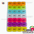 7 Days Medicine Box [Morning, Noon, Night, Backup] Weekly Medicine Organizer l Portable Medicine Tablet Dispenser l Storage Box l Travel Pill Box Container Case First Aid Box. 