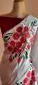 Hand painted saree For Engagement And Weddings. 