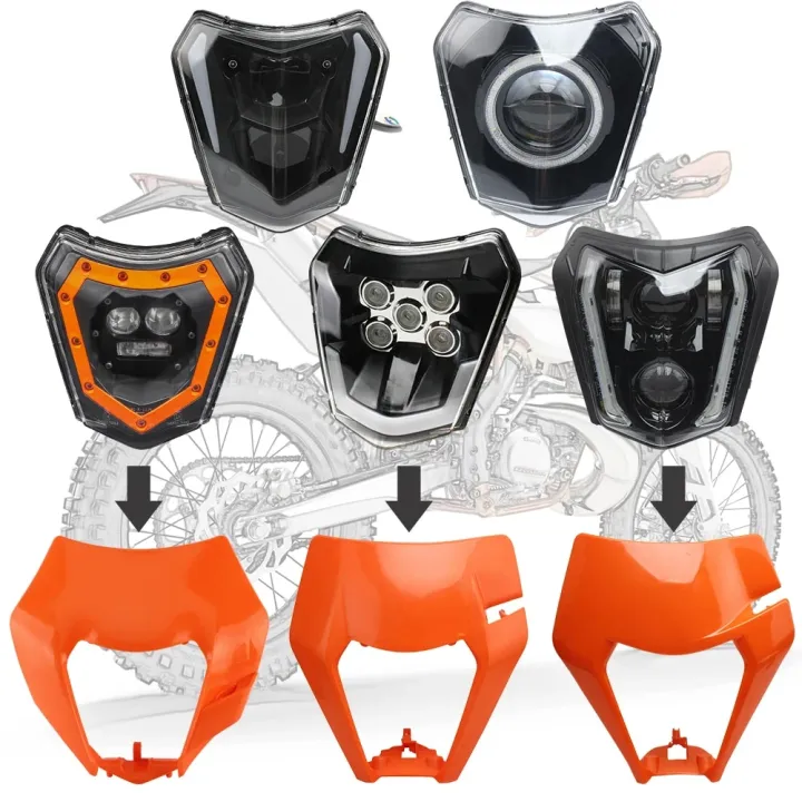 Motorcycle%20LED%20Headlight%20Supermoto%20Plate%20for%20KTM%20EXC%20XCF%20SX%20SMR%20250%20300%20450%20Headlamp%20Wick%20Dirt%20Bike%20Motocross%20Accessories%20Enduro%20-%20Image%206