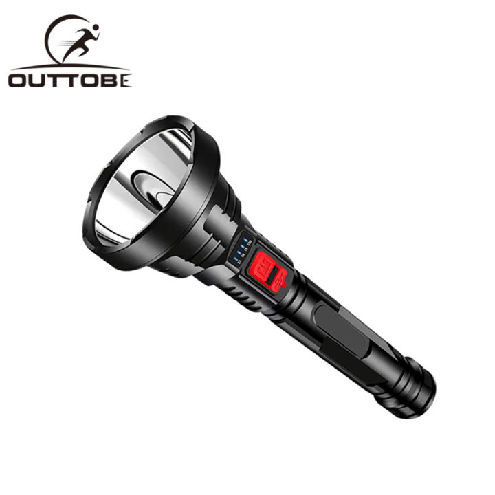 Outdoor%20Flashlights%20Emergency%20Electric%20To-rch%20%20Light%20Portable%20Lamp%20Light%20Camping%20Hiking%20Work%20Lights%20Flashlight%20Bright%20Searchlight%20Spotlight%20300M%20Distance%20USB%20Rechargeable%20Flashlight%20-%20Image%202