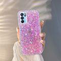 Shiny Glitter Silicone Case For OPPO A15 A5 A9 A15S A52 A53 A54 A72 A55 A76 A93 A96 F11 F17 F19 F21Pro Reno 7 8 Soft Back Cover. 