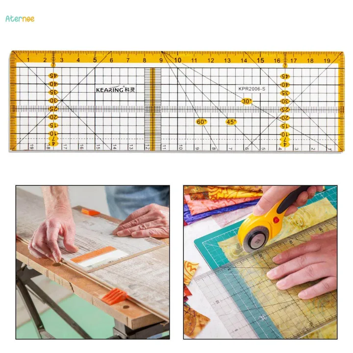 Fabric%20Ruler%20Precision%20Measurements%20Craft%20Sewing%20Supplies%20Patchwork%20Ruler,%20-%20Image%203
