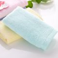 Wholesale bamboo fiber towel solid thickening Small mini towel baby wipes quick dry hand towel children bathroom wash face towel. 