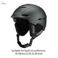 Ski Helmet Impact Resistant Winter Adjustable Fitting Skateboard Helmet M Titanium. 