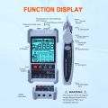 ET618 Network Cable Tester with LCD Display Analogs Digital Search POE Test Cable Wiremap Tester ID Mapping Tool(A). 