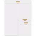 4 Pcs Trifold Poster Board, White Poster Board Comes with Sticky Accessories, Corrugate Presentation Boards Easy to Use S. 