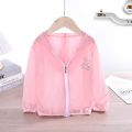 Children's Sun Protection Clothing Thin Breathable Ice Silk Cool Boys and Girls Casual Summer Hooded Jacket Outdoor Baby-Proof. 