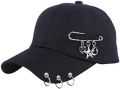 Unisex Ring Chain Baseball Caps Summer Street K-Pop Hip Hop Hat Trucker. 