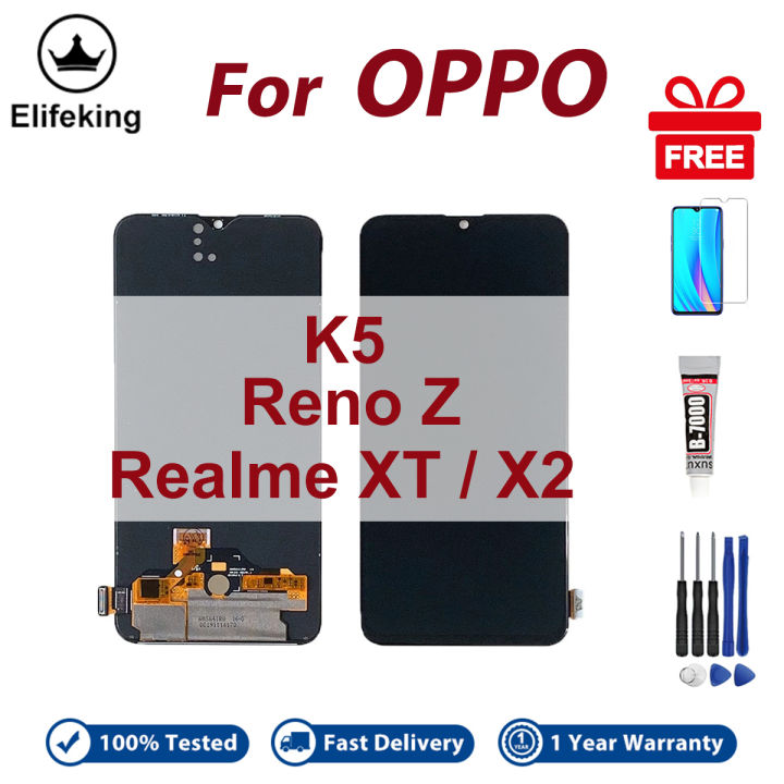 LCD No Frame For OPPO K5 Reno Z Realme XT X2 Display Touch Screen Digitizer Assembly Replacement Parts