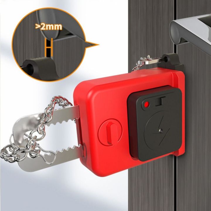New Anti-theft Door Lock Alarm Adjustable Portable Door Stopper Security Supplies 120 dB Safety Home Latch Home